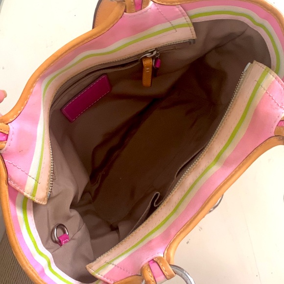 Coach Soho Striped Satchel - Picture 7 of 11